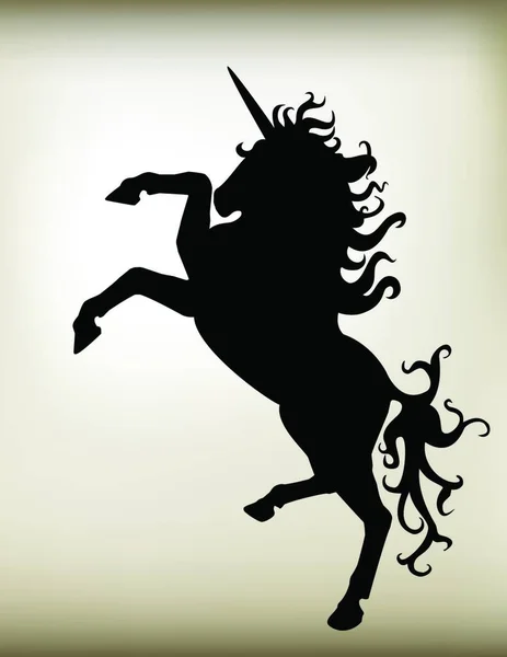 Unicorn Silhouette Graphic Vector Illustration — Stock Vector