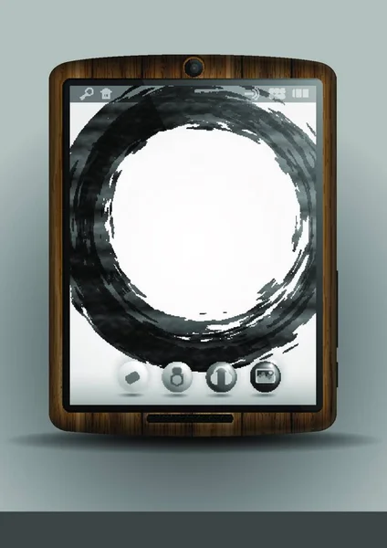 Tablette Ordinateur Téléphone Portable — Image vectorielle
