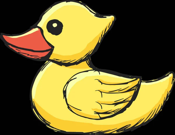 Bath Duck Vector Illustration — Stock Vector