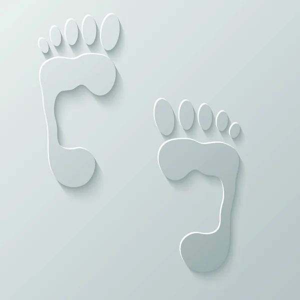 Footprint Graphic Vector Illustration — Stock Vector