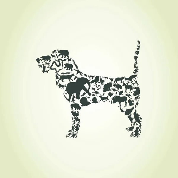 Chien Animal Illustration Vectorielle Graphique — Image vectorielle