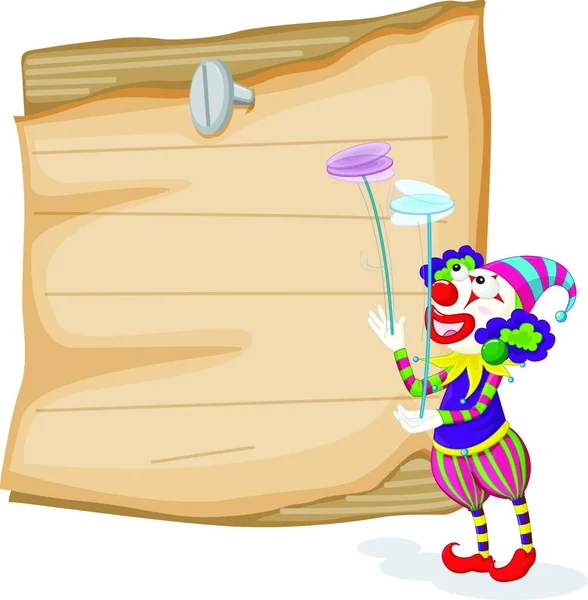 Clowns Graphic Vector Illustration — Stock Vector