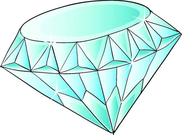 Illustrazione Grafica Vettoriale Diamond — Vettoriale Stock