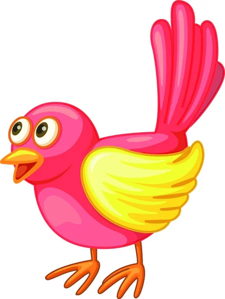 Ilustração Vetor Pássaro Vermelho —  Vetores de Stock