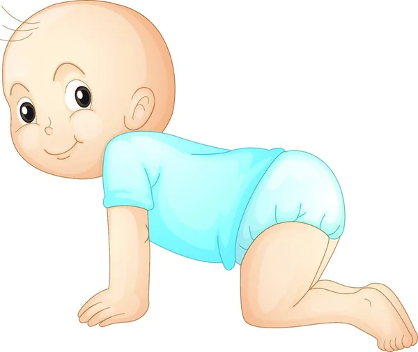 Ilustração Vetor Chcracter Bebê —  Vetores de Stock