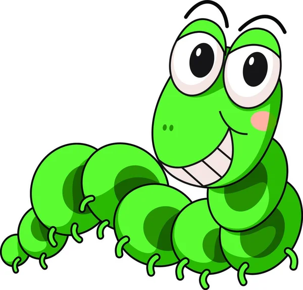 Catterpillar Character Vector Illustration — Stock Vector