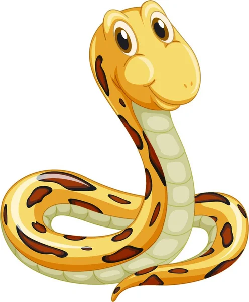 Desenho Animado Snake Ilustração Predador Animal — Vetor de Stock