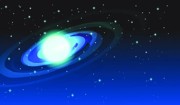 Saturno Ilustración Vectorial Gráfica — Vector de stock