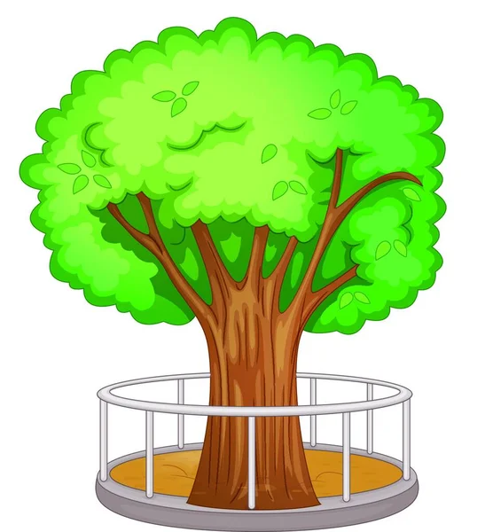 Tree Element Colorful Vector Illustration — Stock Vector