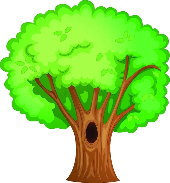 Ağaç Simge Vektör Illüstrasyonu — Stok Vektör