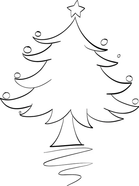 Plantilla Tarjeta Navidad Vector Ilustración — Vector de stock
