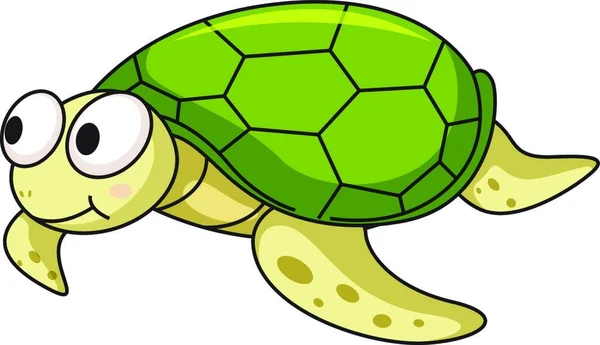 Черепаха Векторная Иллюстрация Животных — стоковый вектор