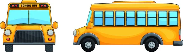 Ônibus Escolar Ilustração Vetorial Gráfica — Vetor de Stock