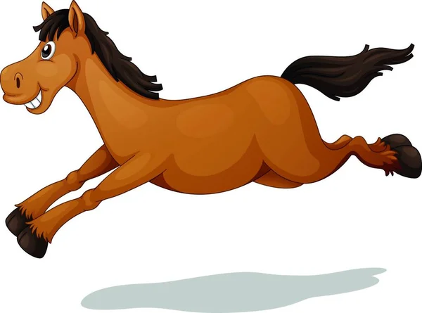 Άλογο Καρτούν Εικονογράφηση Φορέα — Διανυσματικό Αρχείο