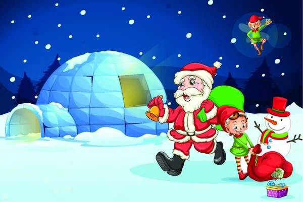 Санта Клаус Діти — стоковий вектор