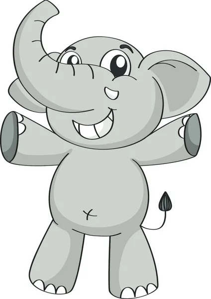 Ilustración Del Elefante — Vector de stock