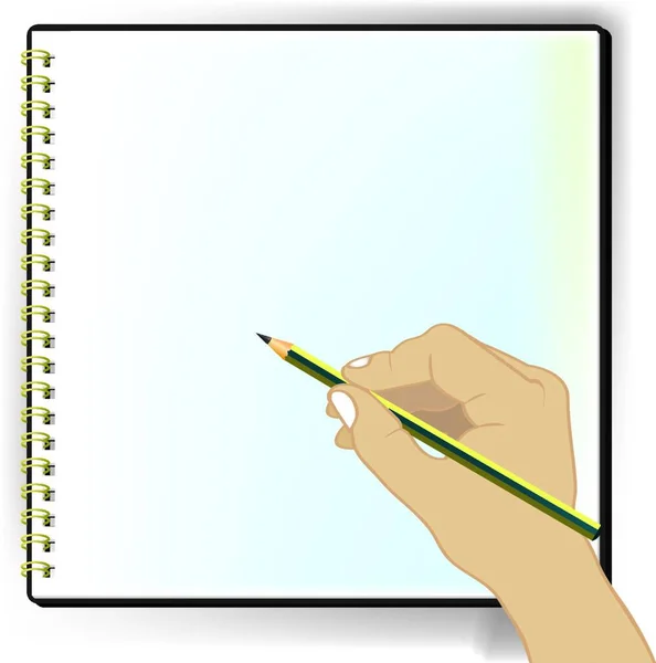 Illustration Blank Sketchbook Vector — Stock Vector