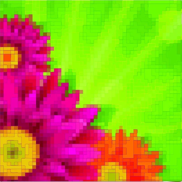 Illustration Carte Fleurs — Image vectorielle