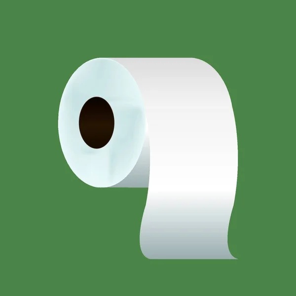 Tuvalet Kağıdı Vektör Illüstrasyonu Basit Tasarım — Stok Vektör