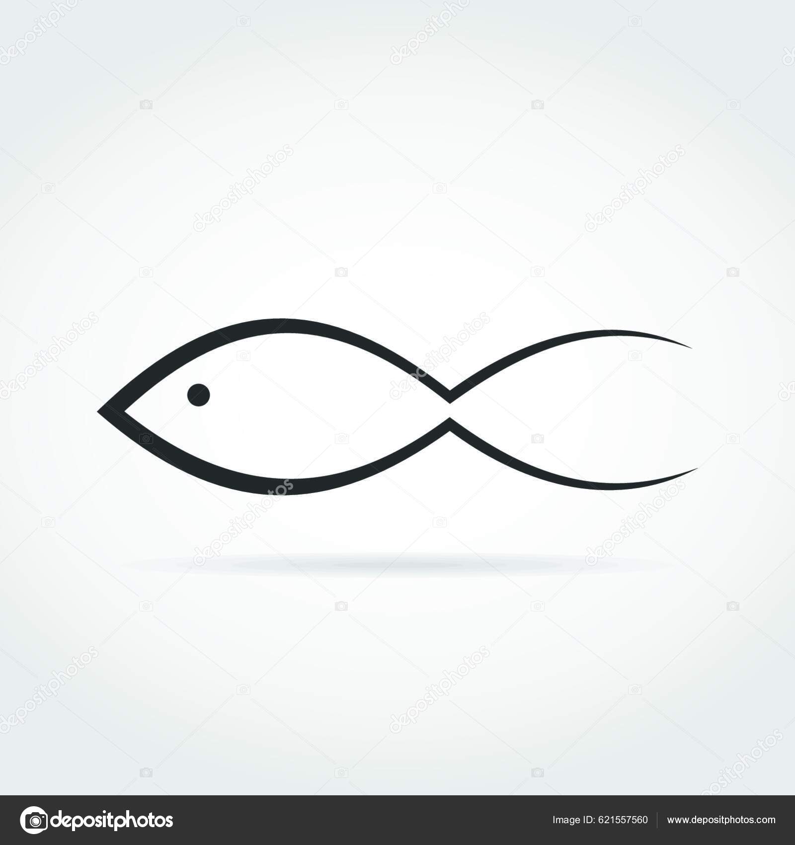 Silhouette Fish Colorful Vector Illustration Stock Vector by ©YAY