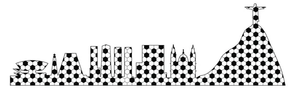 Текстура Шара Векторного Рио Векторная Иллюстрация Простая Конструкция — стоковый вектор