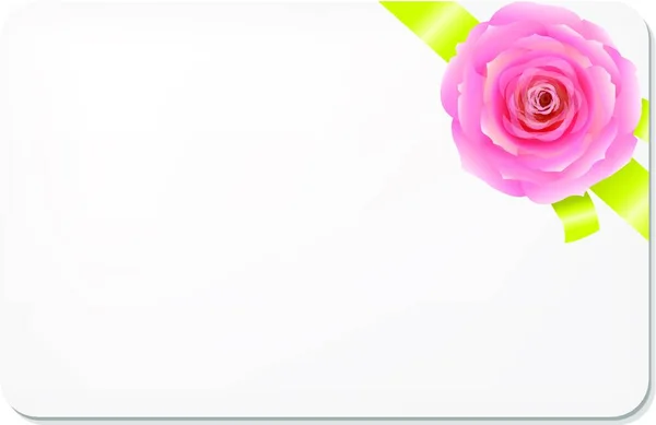 Arco Verde Com Rosa Presente Branco Etiquetas Ilustração Vetorial Design — Vetor de Stock