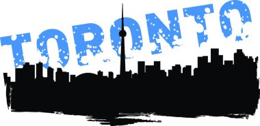 Toronto, vektör illüstrasyonu basit tasarım