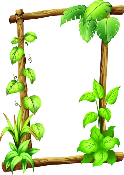 Wijnstok Plant Vector Illustratie Eenvoudig Ontwerp — Stockvector