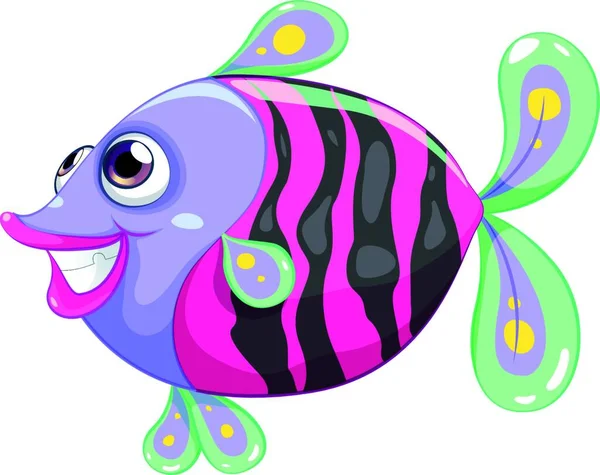 きれいな魚ベクトルイラストシンプルなデザイン — ストックベクタ