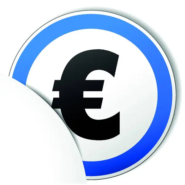 Ilustração Ícone Euro Vetorial —  Vetores de Stock