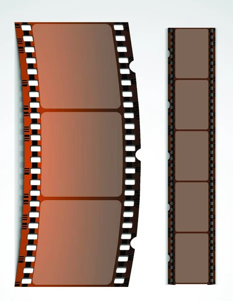 Película Tira Vector Ilustración Diseño Simple — Archivo Imágenes Vectoriales