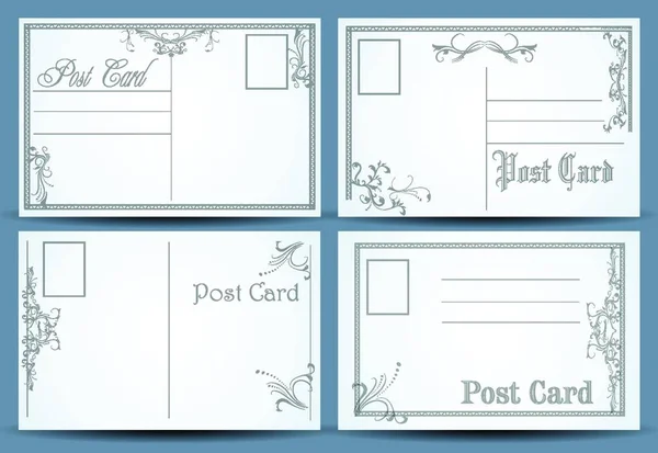 Illustration Des Cartes Postales — Image vectorielle