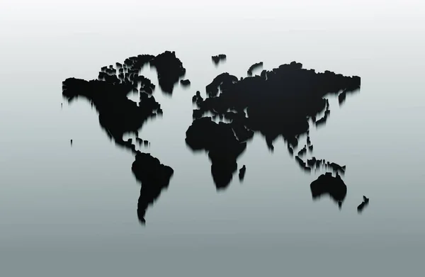 Ilustrace Pozadí Mapy Světa — Stockový vektor