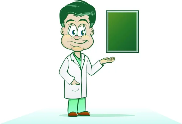 Doctor Cartoon Vector Illustration — Stock Vector