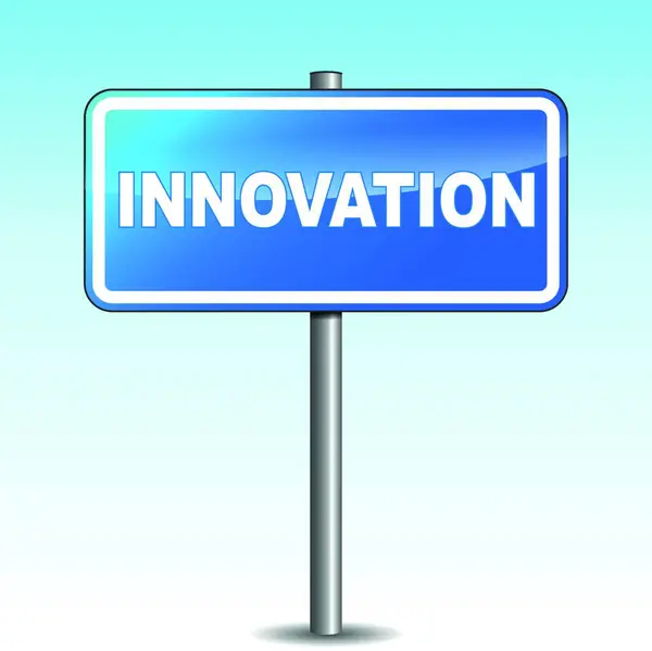 Vector Innovation Signpost Icon — Stock Vector