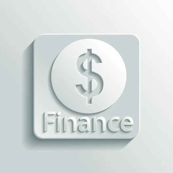 Finance Gray Icon Vector Illustration — Stockvektor