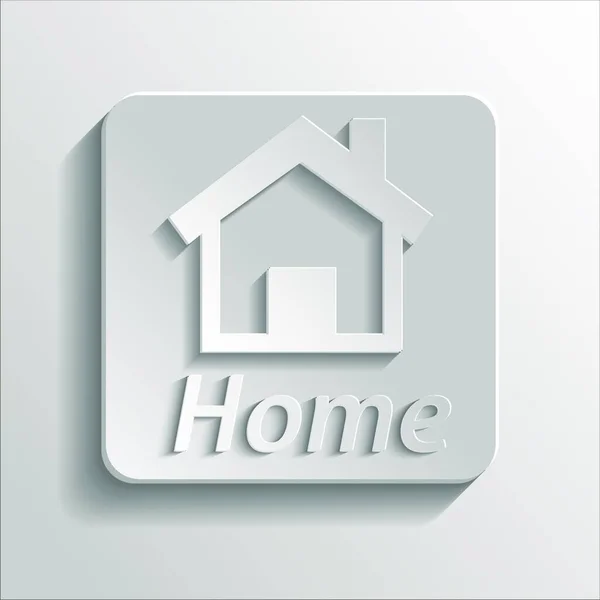 Home Gray Icon Vector Illustration — Archivo Imágenes Vectoriales