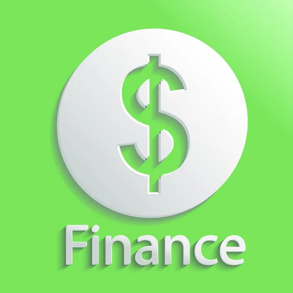 Icona Finanza Semplice Illustrazione Vettoriale — Vettoriale Stock