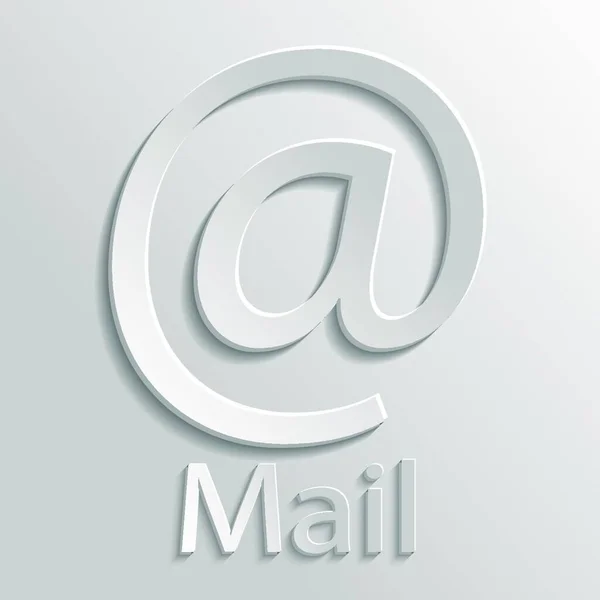 Ikona Mail Jednoduchá Vektorová Ilustrace — Stockový vektor