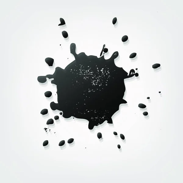 Black Blob Vector Illustration — Stock Vector