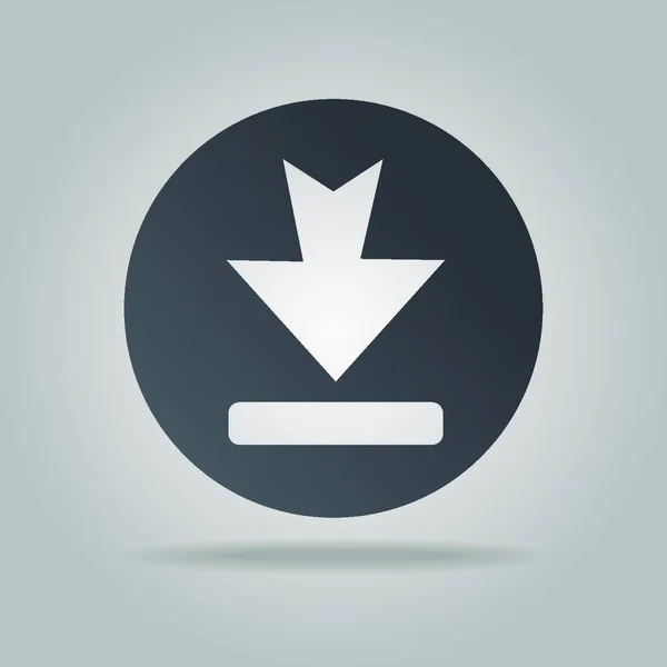 Icono Descarga Ilustración Vectorial Simple — Vector de stock