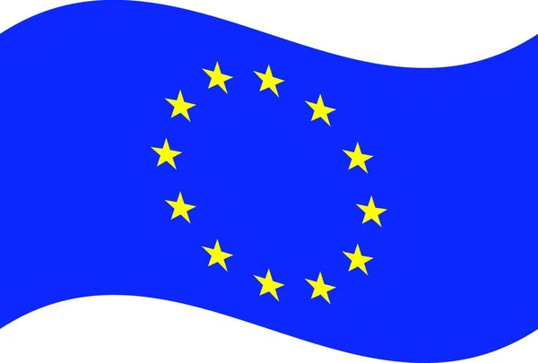 矢量旗 欧盟的矢量说明 — 图库矢量图片