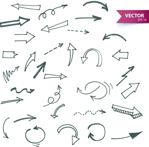 Flechas Web Simple Ilustración — Vector de stock