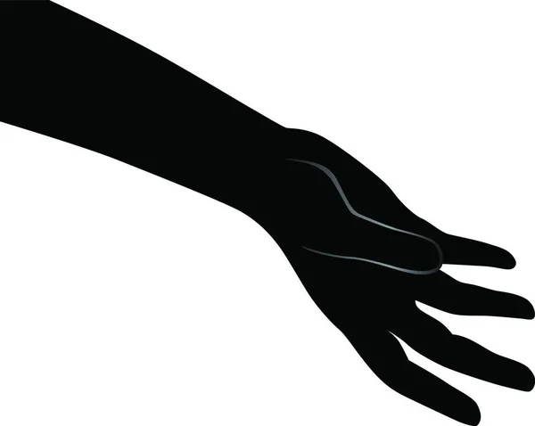 Human Open Palm Illustration Vectorielle Icône Web — Image vectorielle