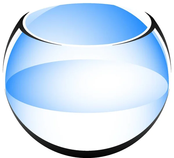 Abstrakcyjne Fishbowl Ilustracja Wektor — Wektor stockowy
