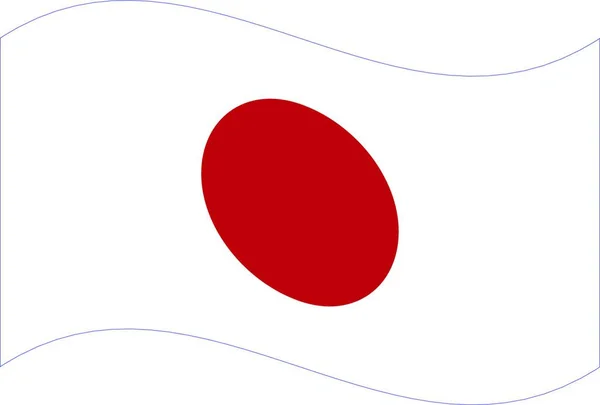 Σημαία Διάνυσμα Ιαπωνία Ιστορικό — Διανυσματικό Αρχείο