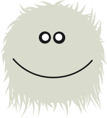 Yetti, grafik vektör çizimi