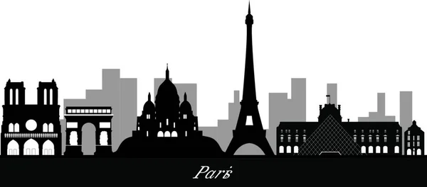 Εικονογράφηση Διανύσματος Paris Skyline — Διανυσματικό Αρχείο