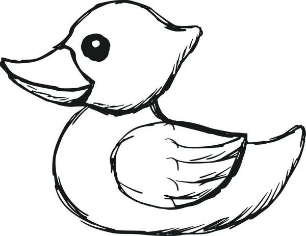 Bath Duck Vector Illustration — Stock Vector