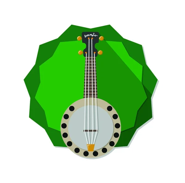 Banjo Ilustração Vetorial Gráfica — Vetor de Stock
